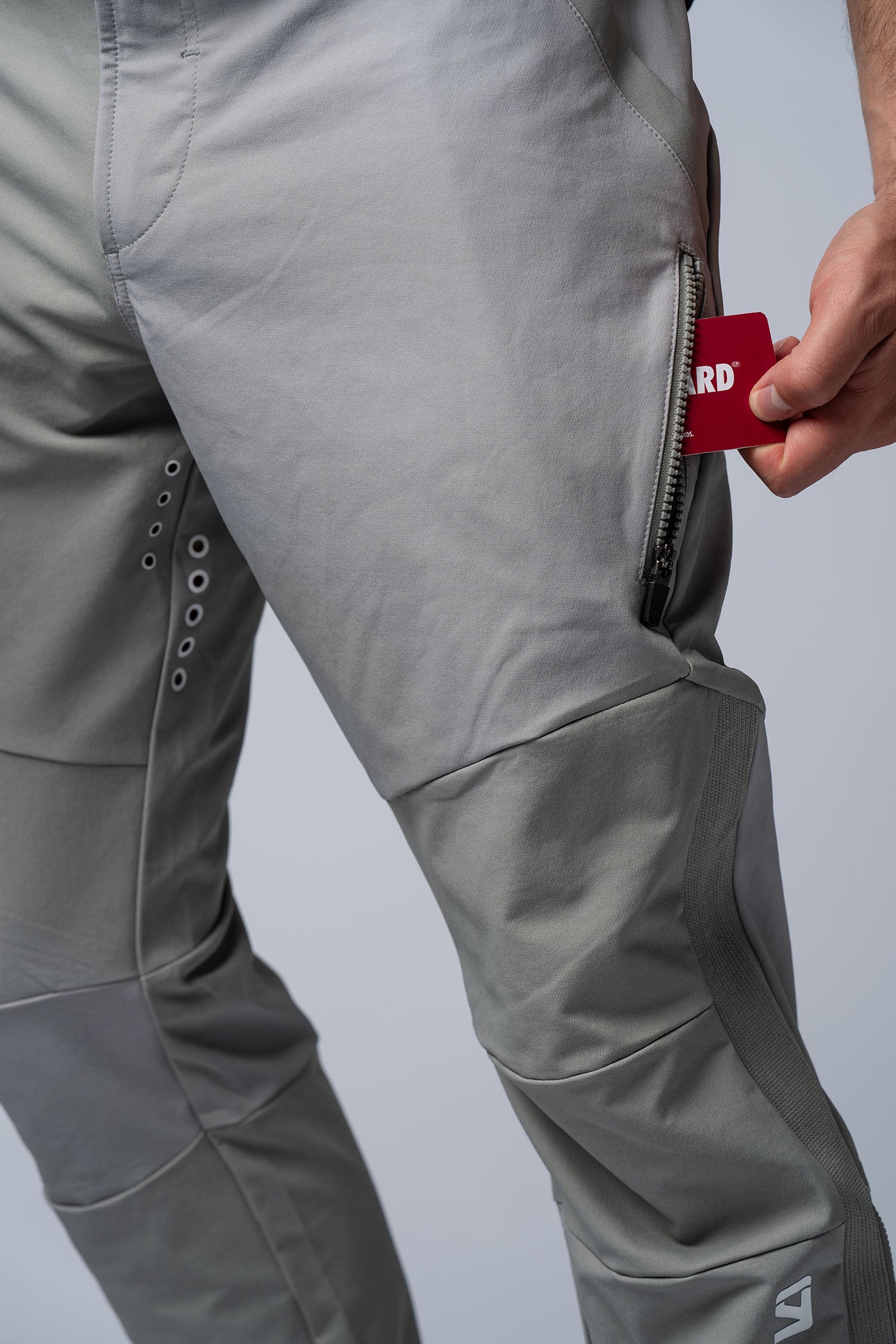 RAW Riding Pants used sage/white - WITH LOGO