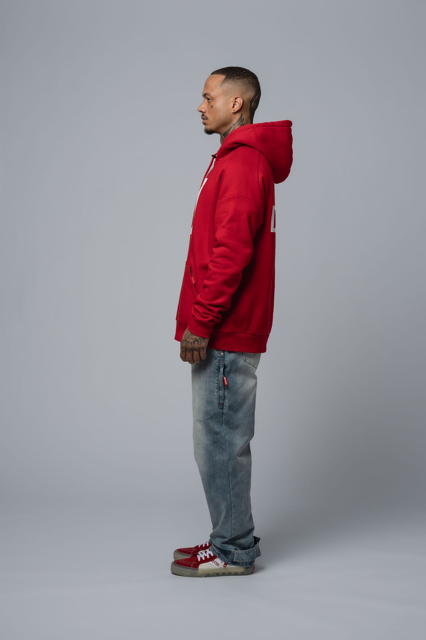 EDT. Oversize Hoodie red