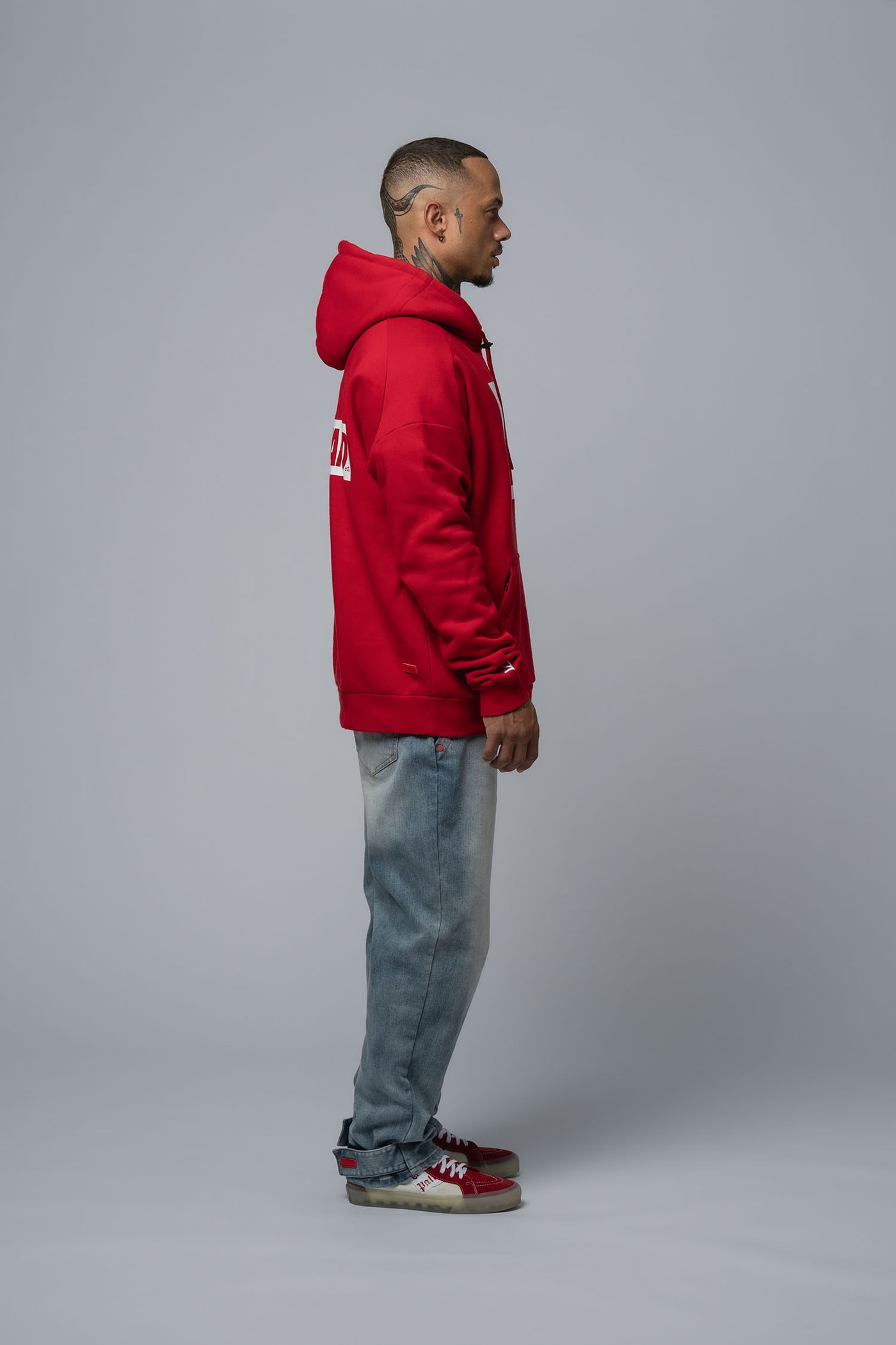 EDT. Oversize Hoodie red