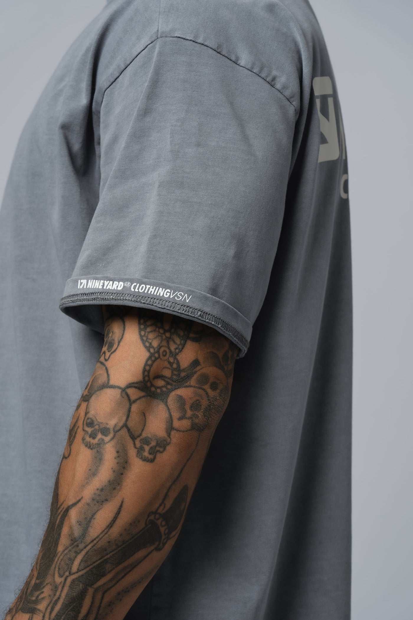 OVERSIZE T-Shirt used grey