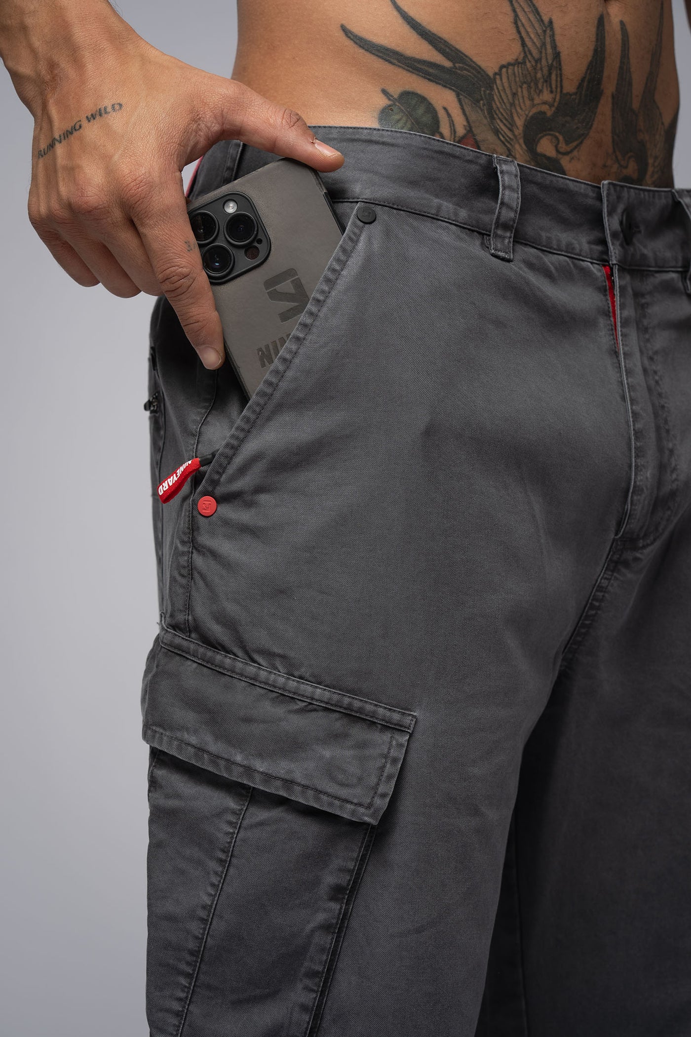 Wide Cargo Pants phantom