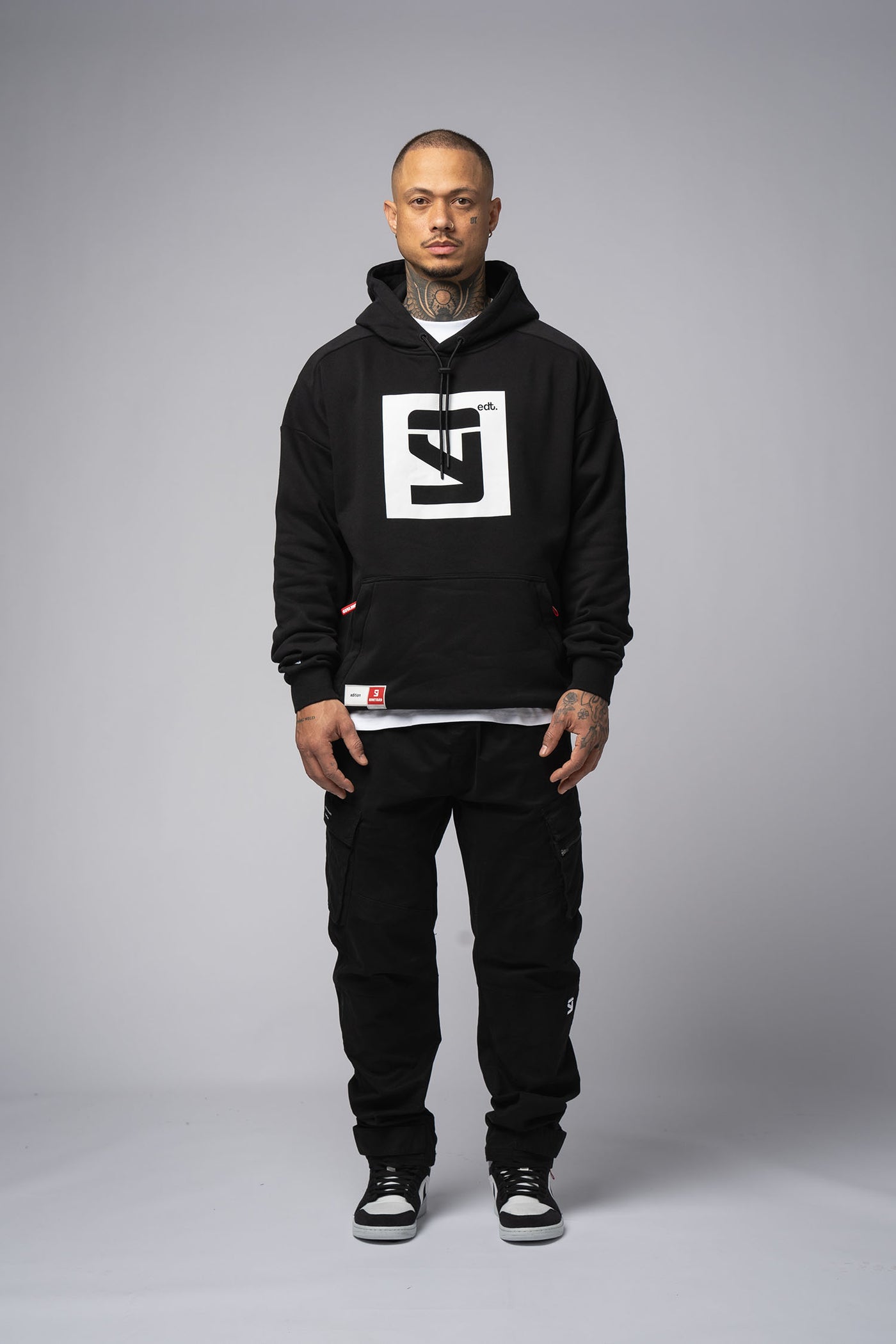 EDT. Oversize Hoodie black