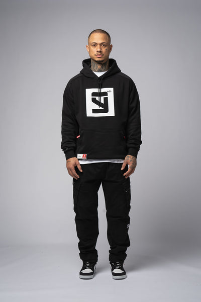 EDT. Oversize Hoodie black