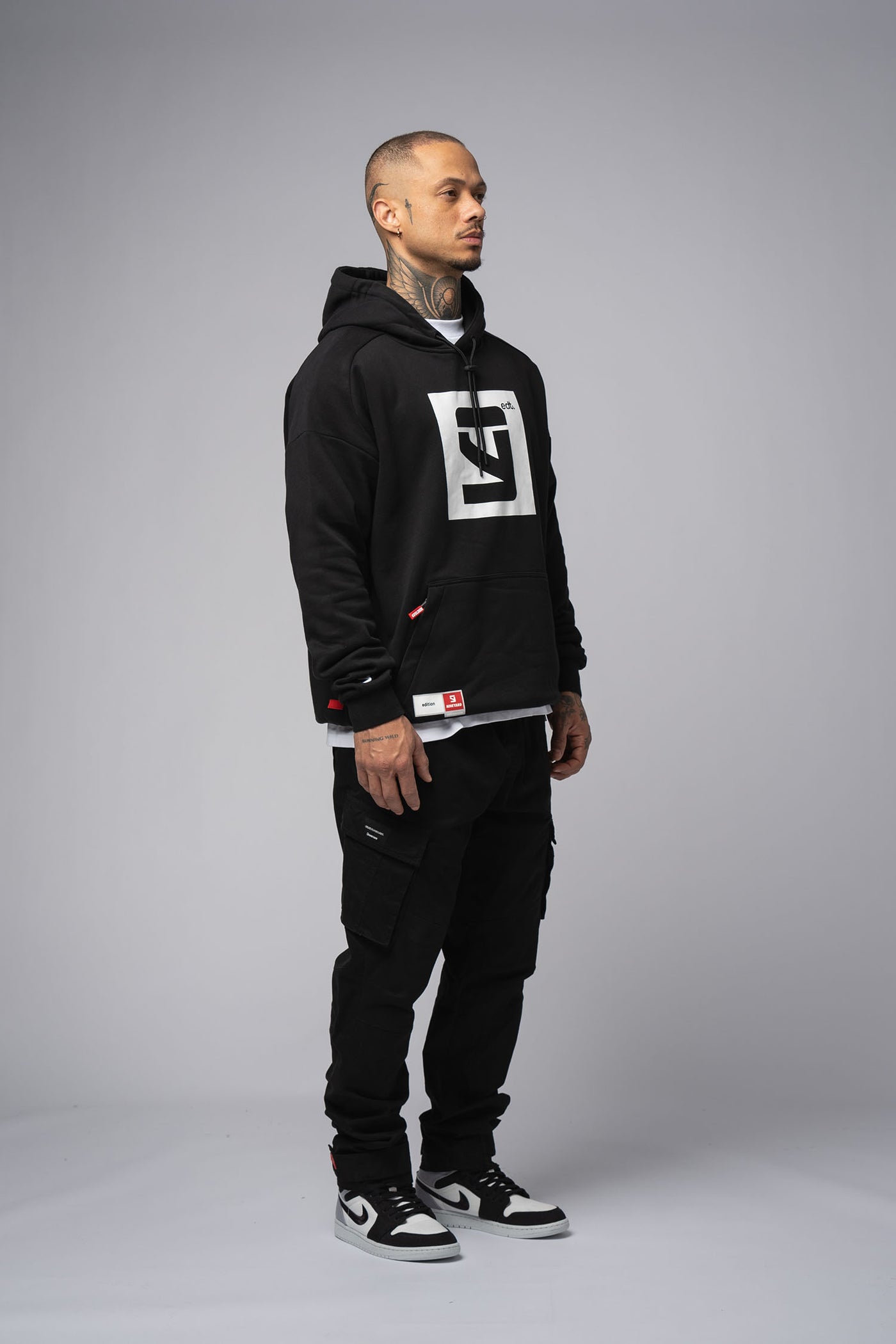 EDT. Oversize Hoodie black