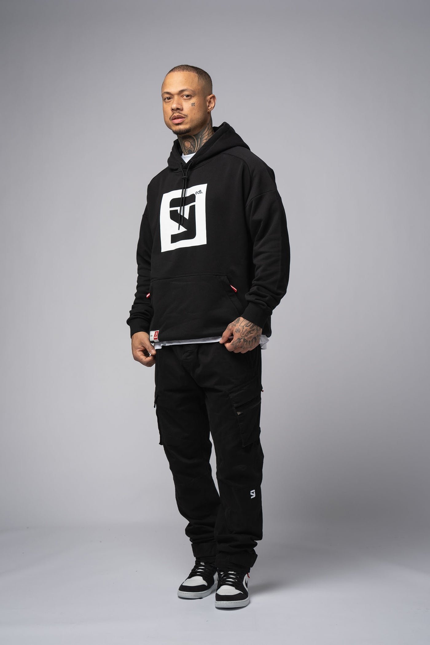 EDT. Oversize Hoodie black