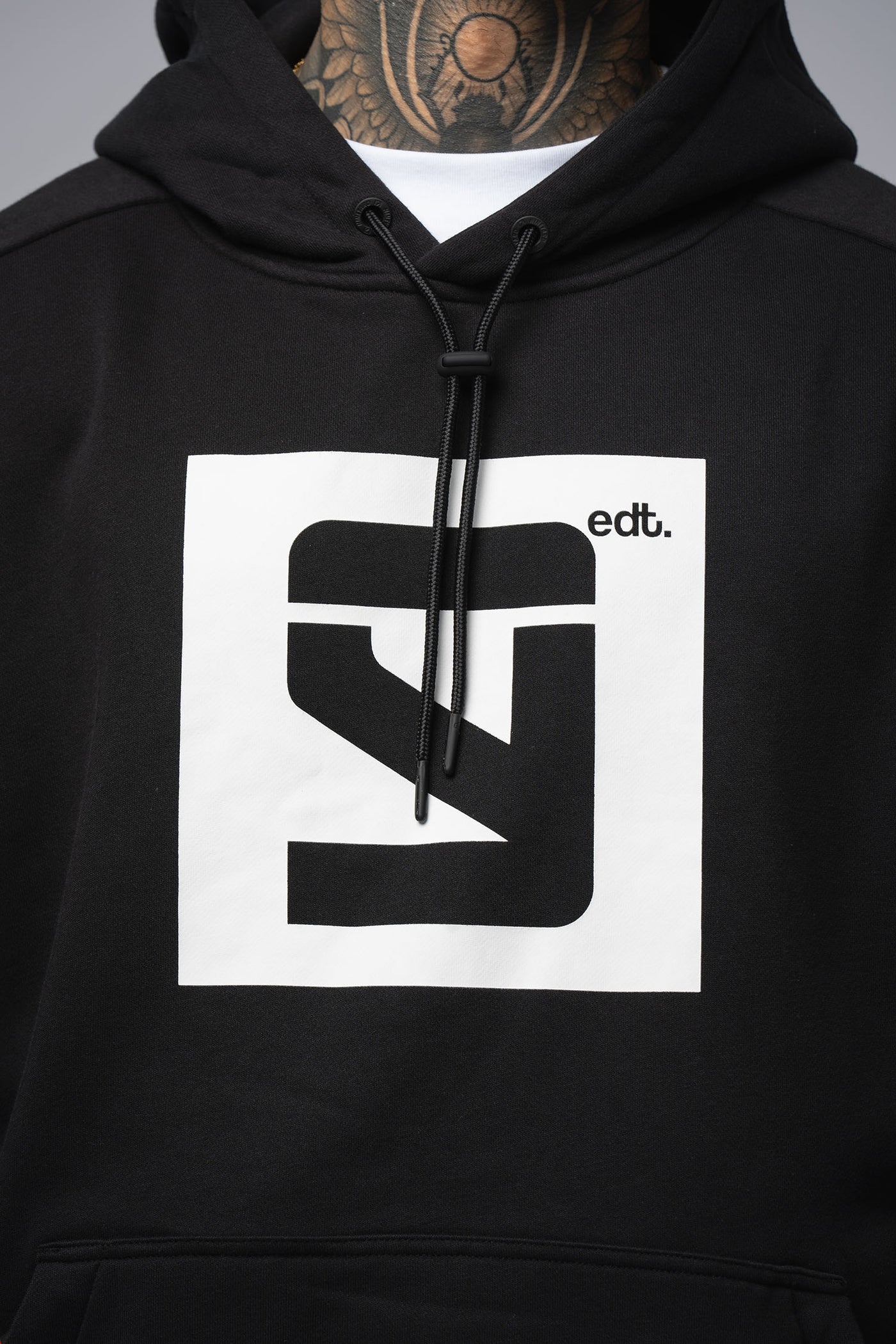 EDT. Oversize Hoodie black