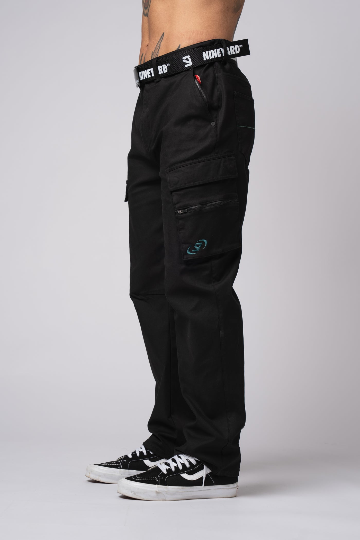 Race Wide Cargo Pants black