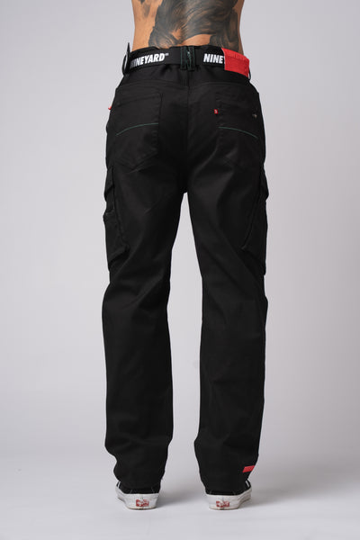 Race Wide Cargo Pants black