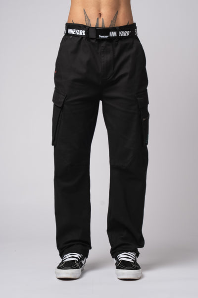 Race Wide Cargo Pants black
