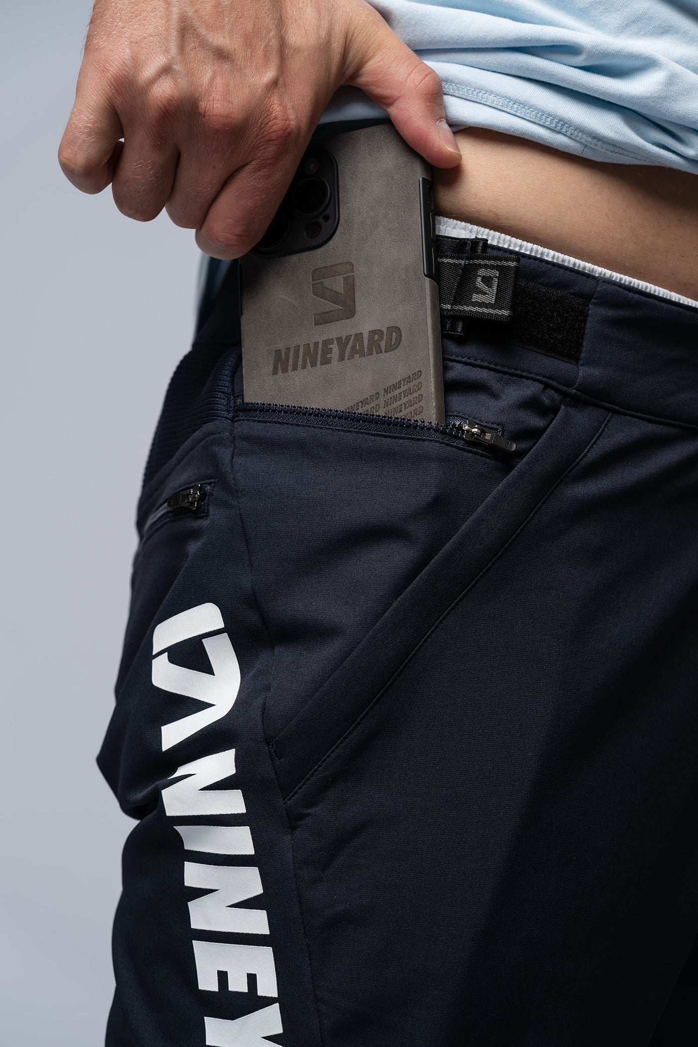 RAW Riding Pants used navy/white - WITH LOGO