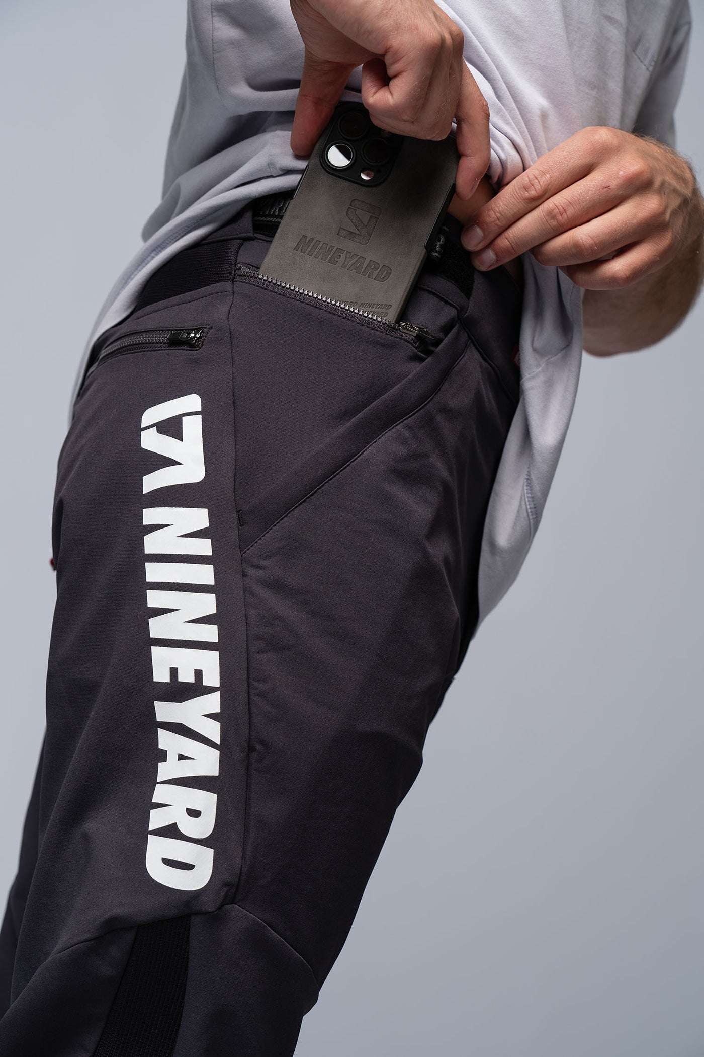 RAW Riding Pants used dark grey/white - WITH LOGO