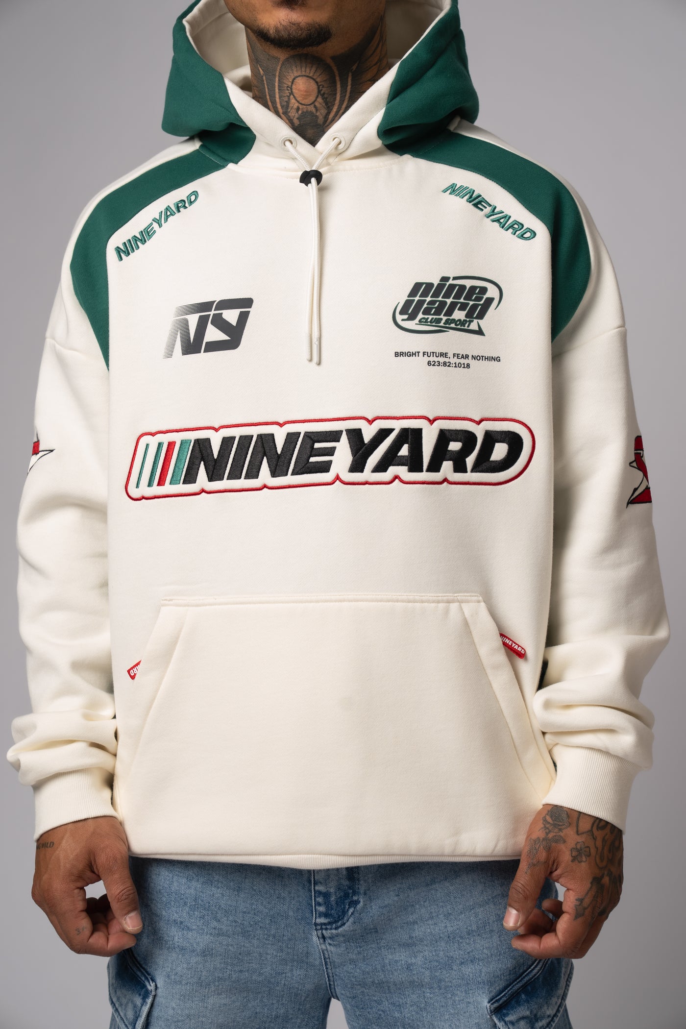 Race Oversize Hoodie bone