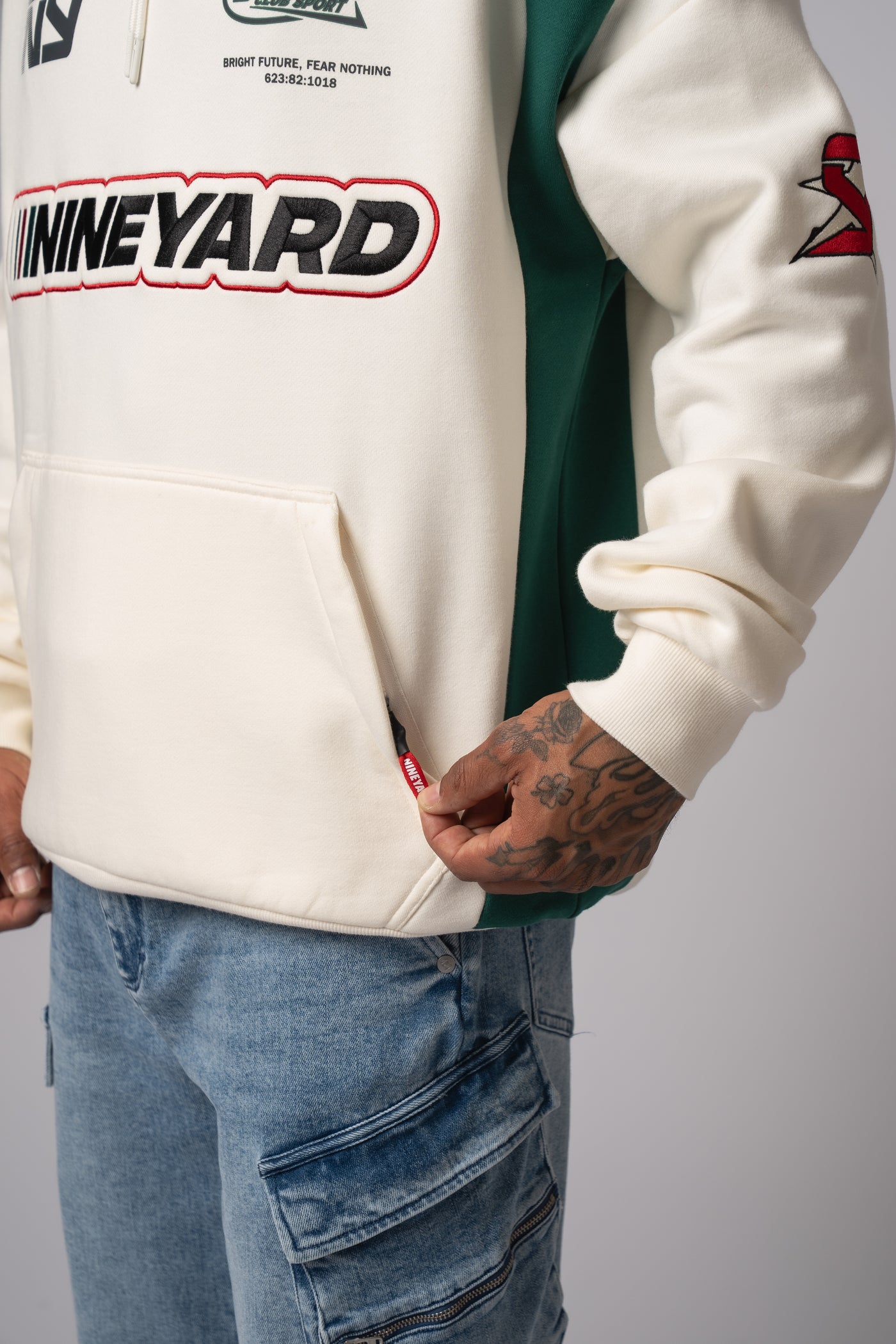 Race Oversize Hoodie bone