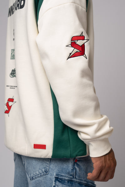 Race Oversize Hoodie bone