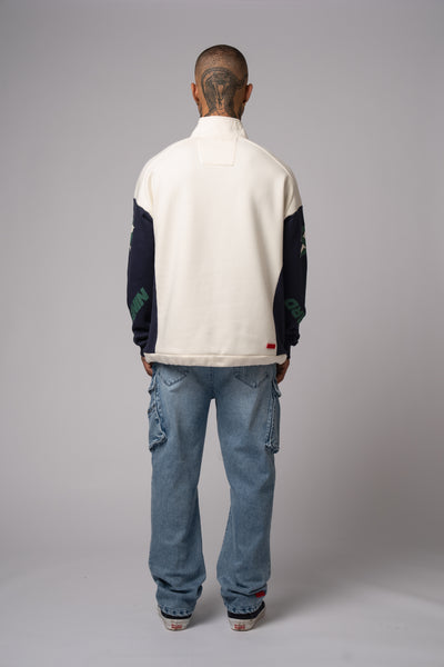 Race Half Zip Sweater bone