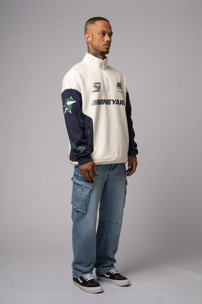 Race Half Zip Sweater bone