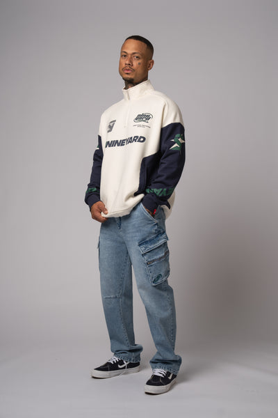 Race Half Zip Sweater bone