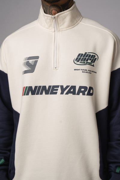 Race Half Zip Sweater bone