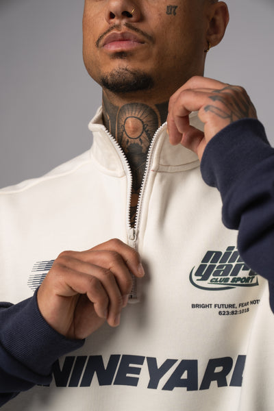 Race Half Zip Sweater bone