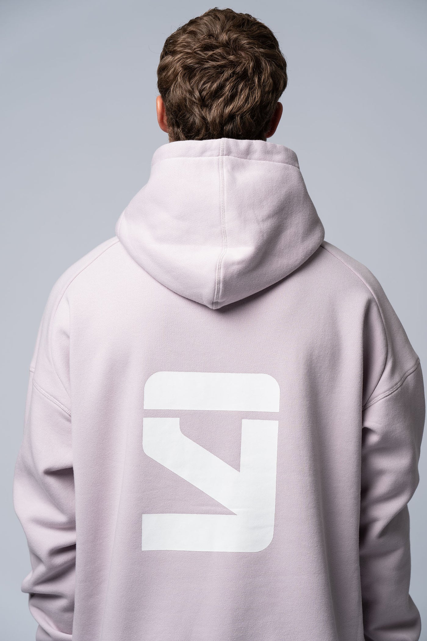 Oversize Race Hoodie used rose/white