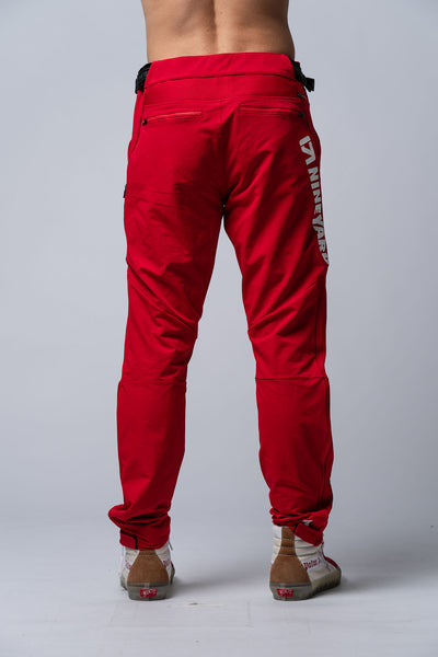 RAW Riding Pants Red- WITH LOGO