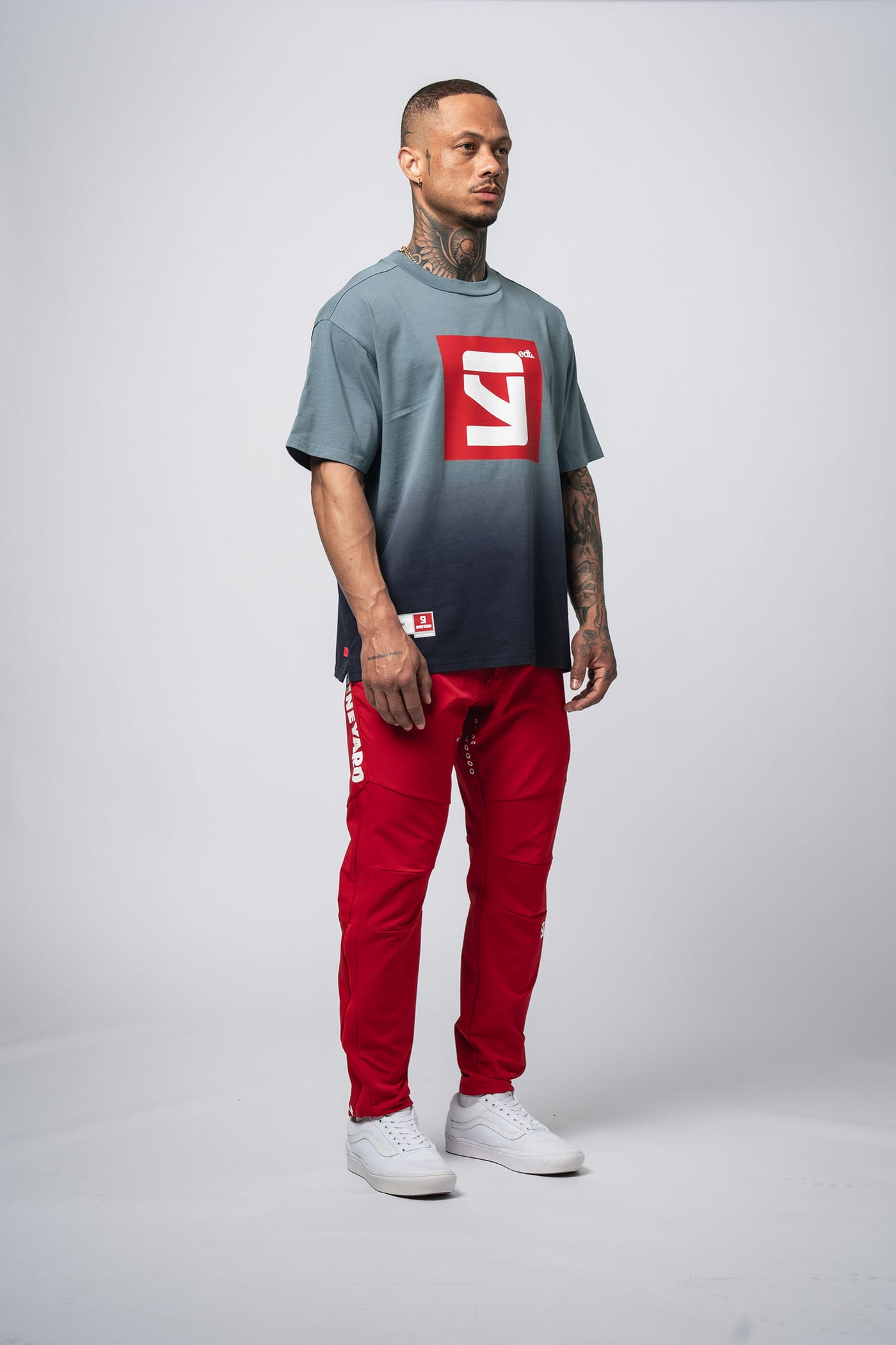 EDT. Oversize T-Shirt navy fade