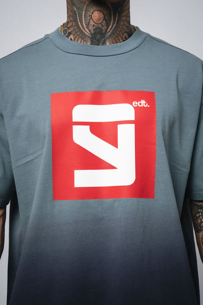 EDT. Oversize T-Shirt navy fade