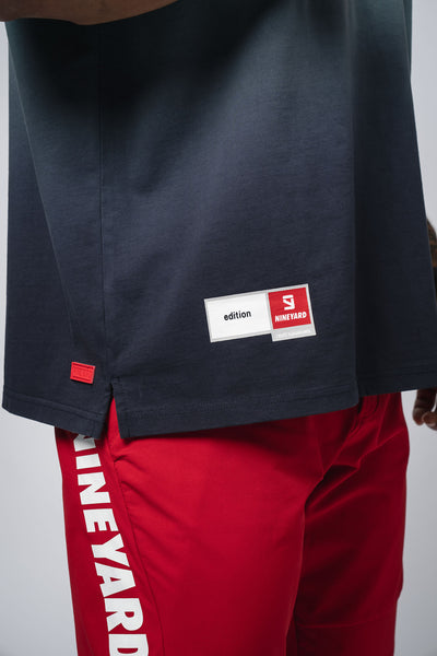 EDT. Oversize T-Shirt navy fade