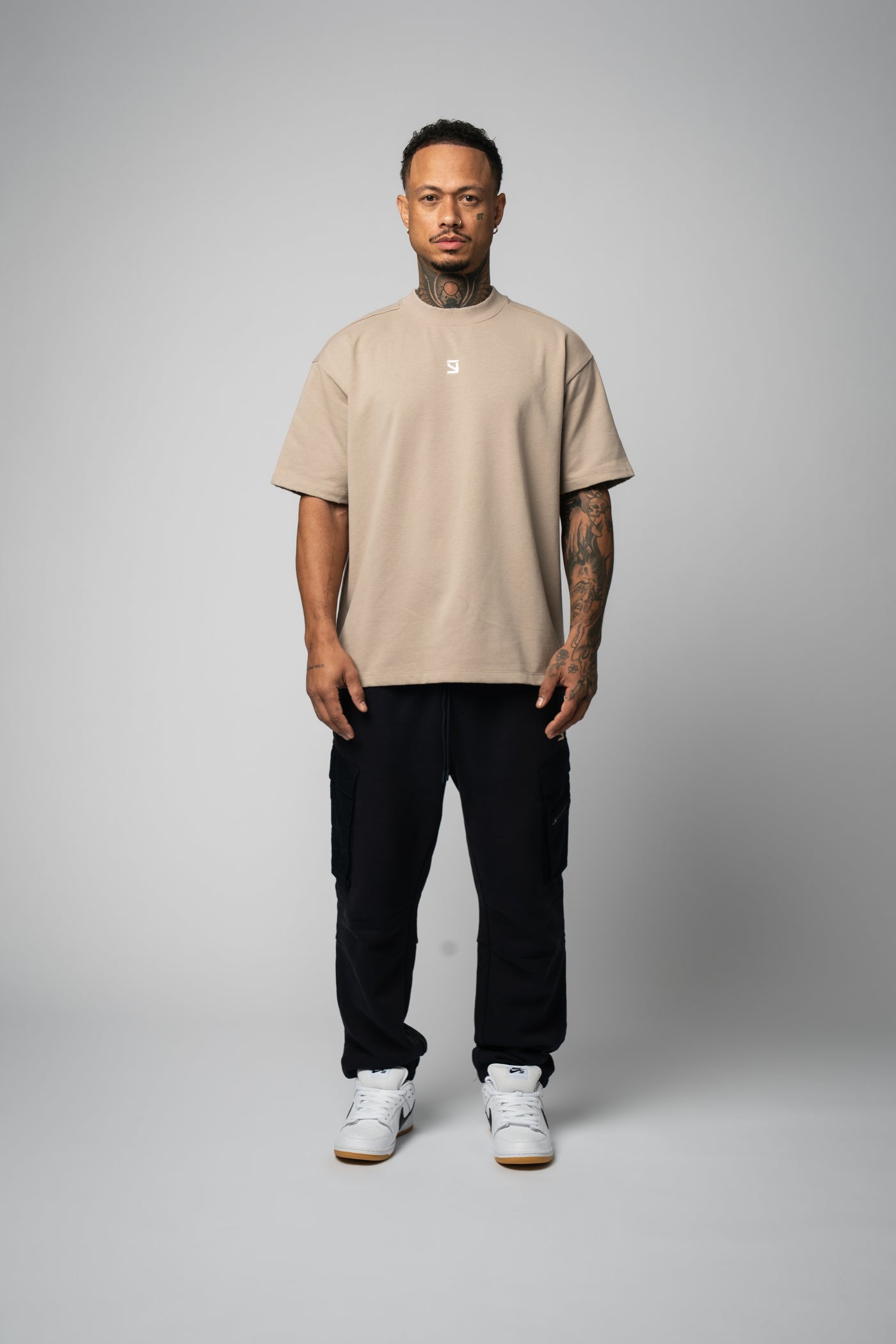 Desert Heavy Oversize T-Shirt used beige