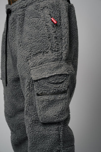 Sherpa Fleece Cargo Sweatpants