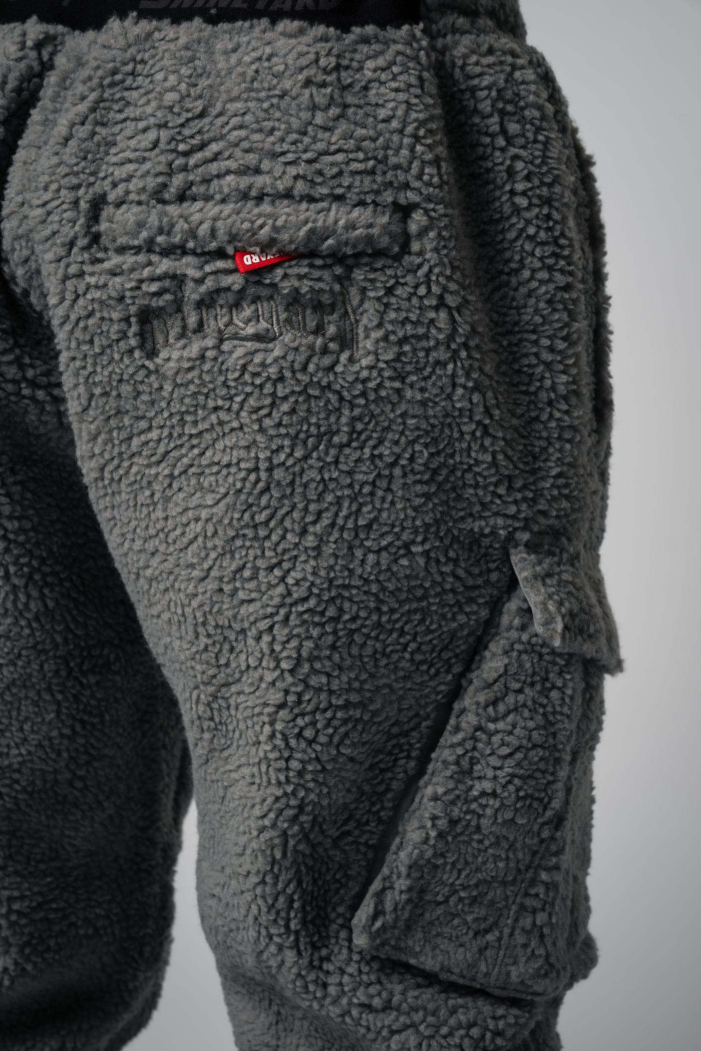 Sherpa Fleece Cargo Sweatpants