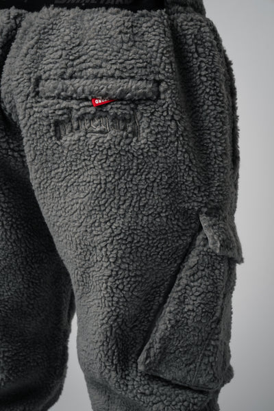 Sherpa Fleece Cargo Sweatpants