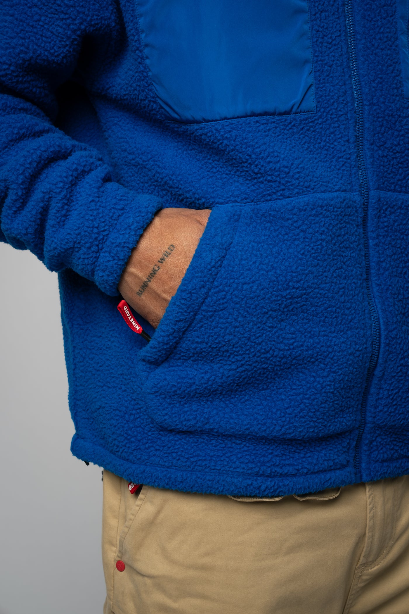 Sherpa Fleece Oversize Full Zip Jacket