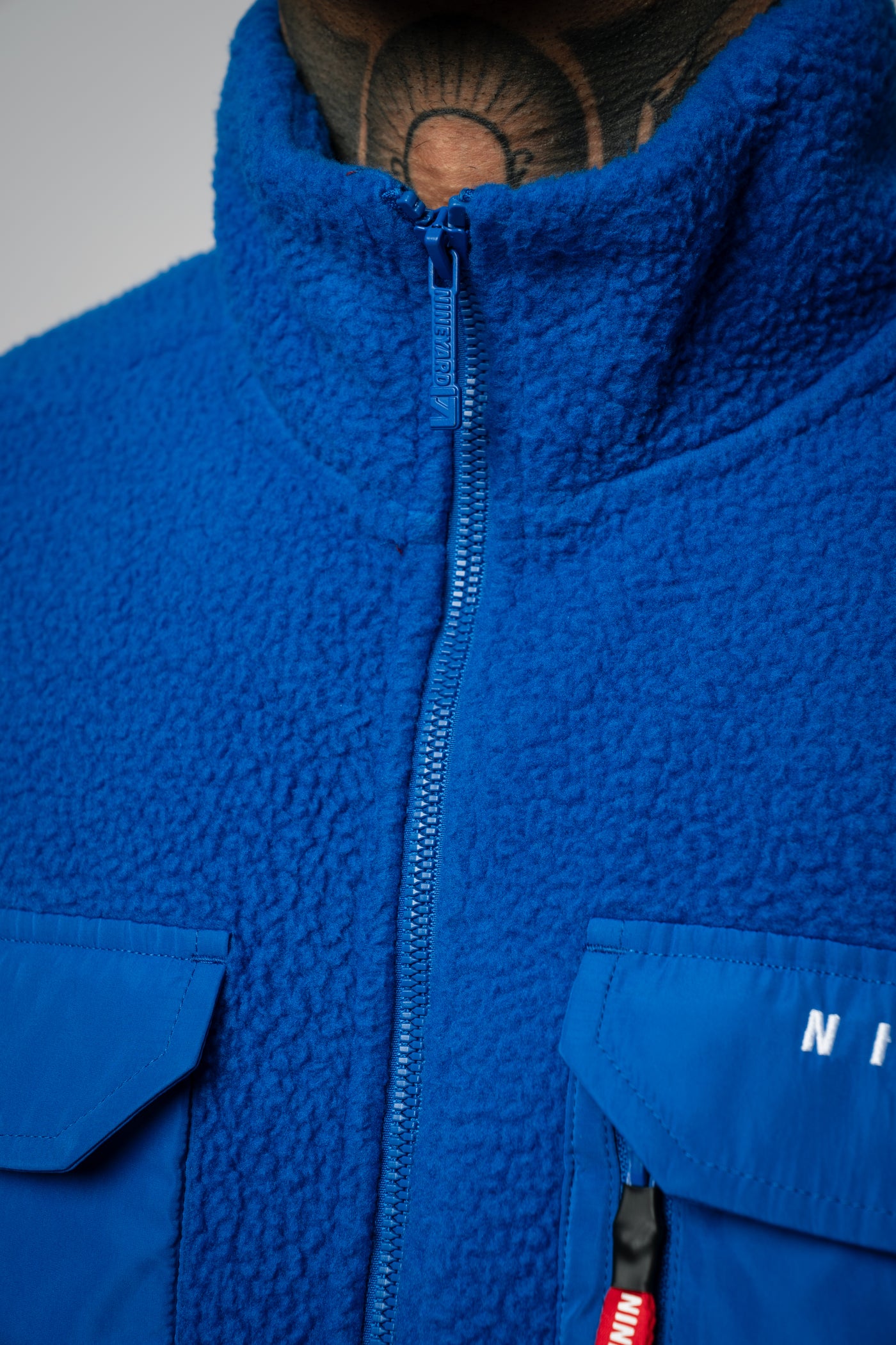 Sherpa Fleece Oversize Full Zip Jacket