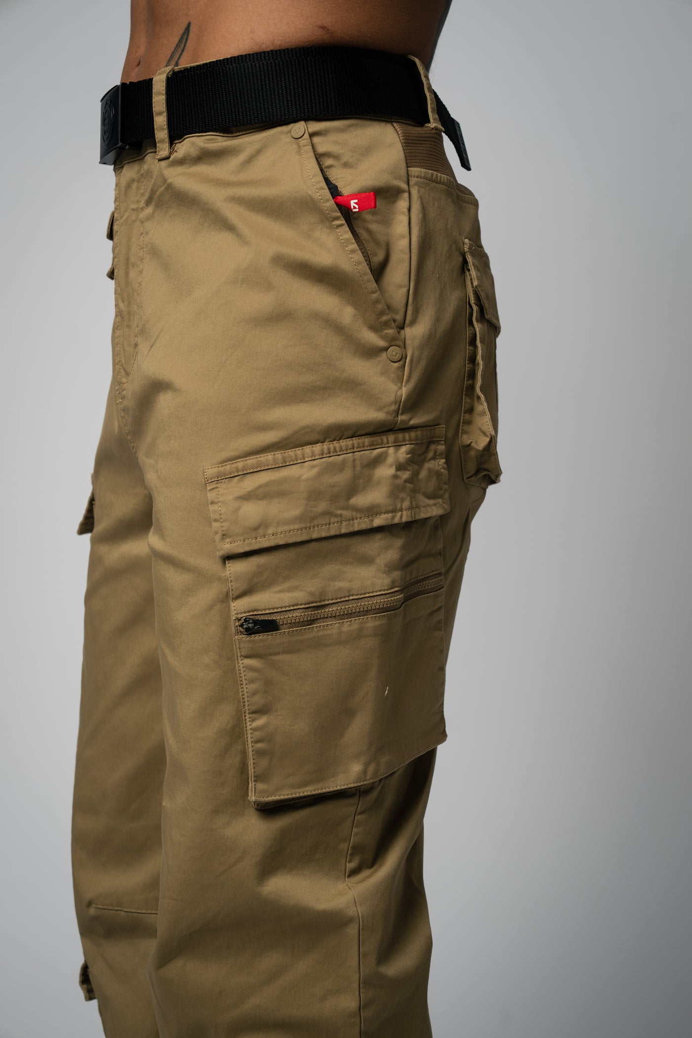 Desert Wide Cargo Pants dark sand