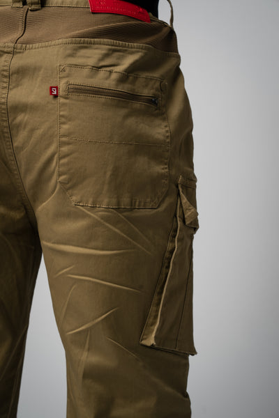 Desert Wide Cargo Pants dark sand