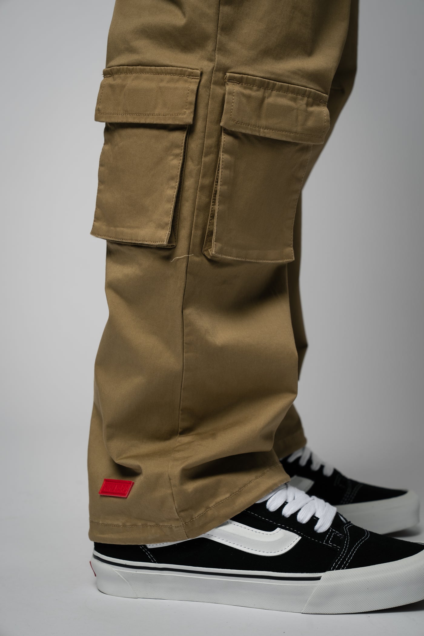 Desert Wide Cargo Pants dark sand