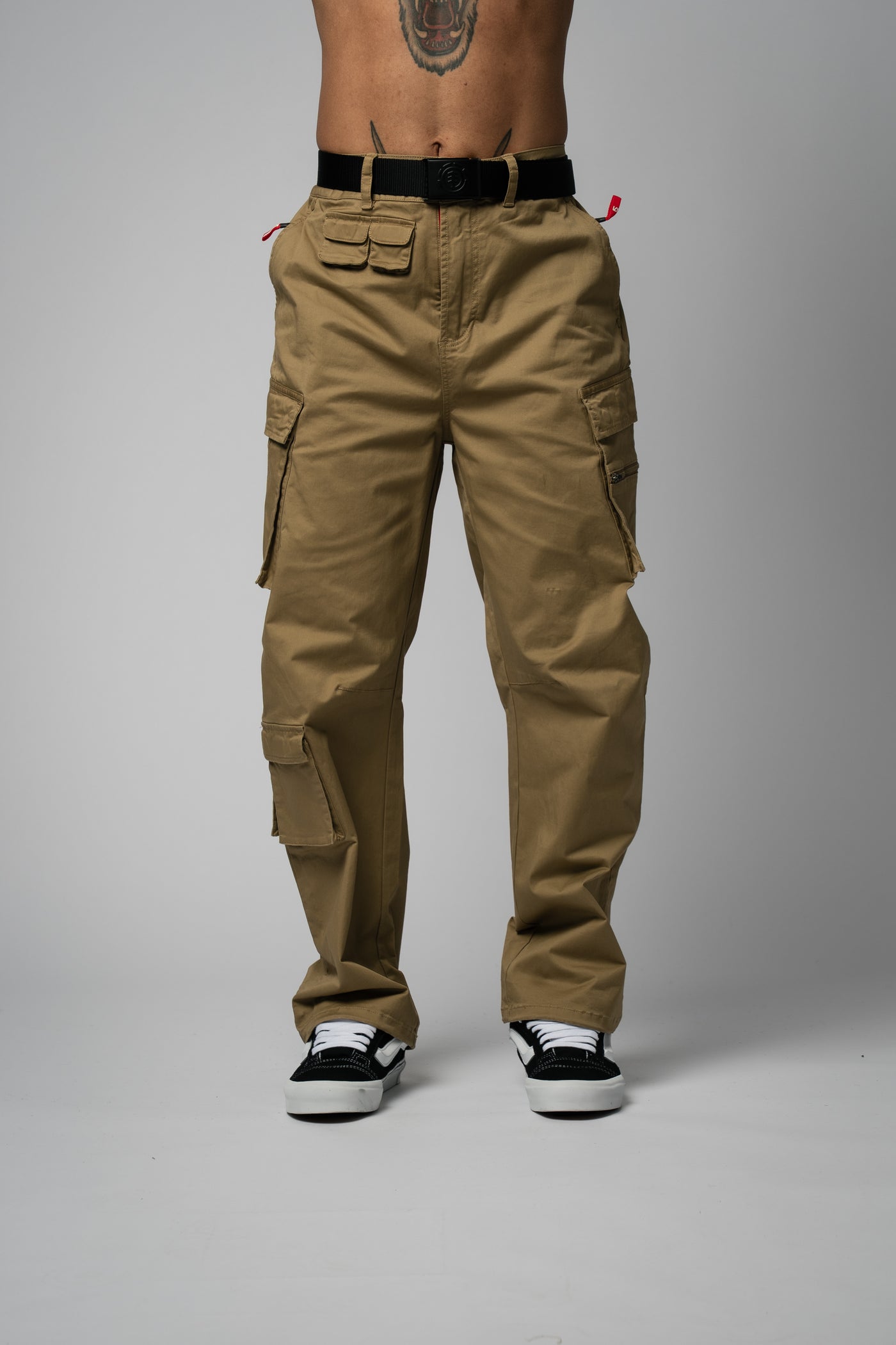 Desert Wide Cargo Pants dark sand
