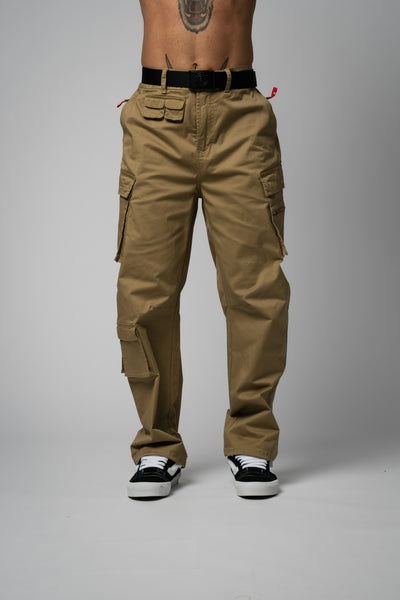 Desert Wide Cargo Pants dark sand