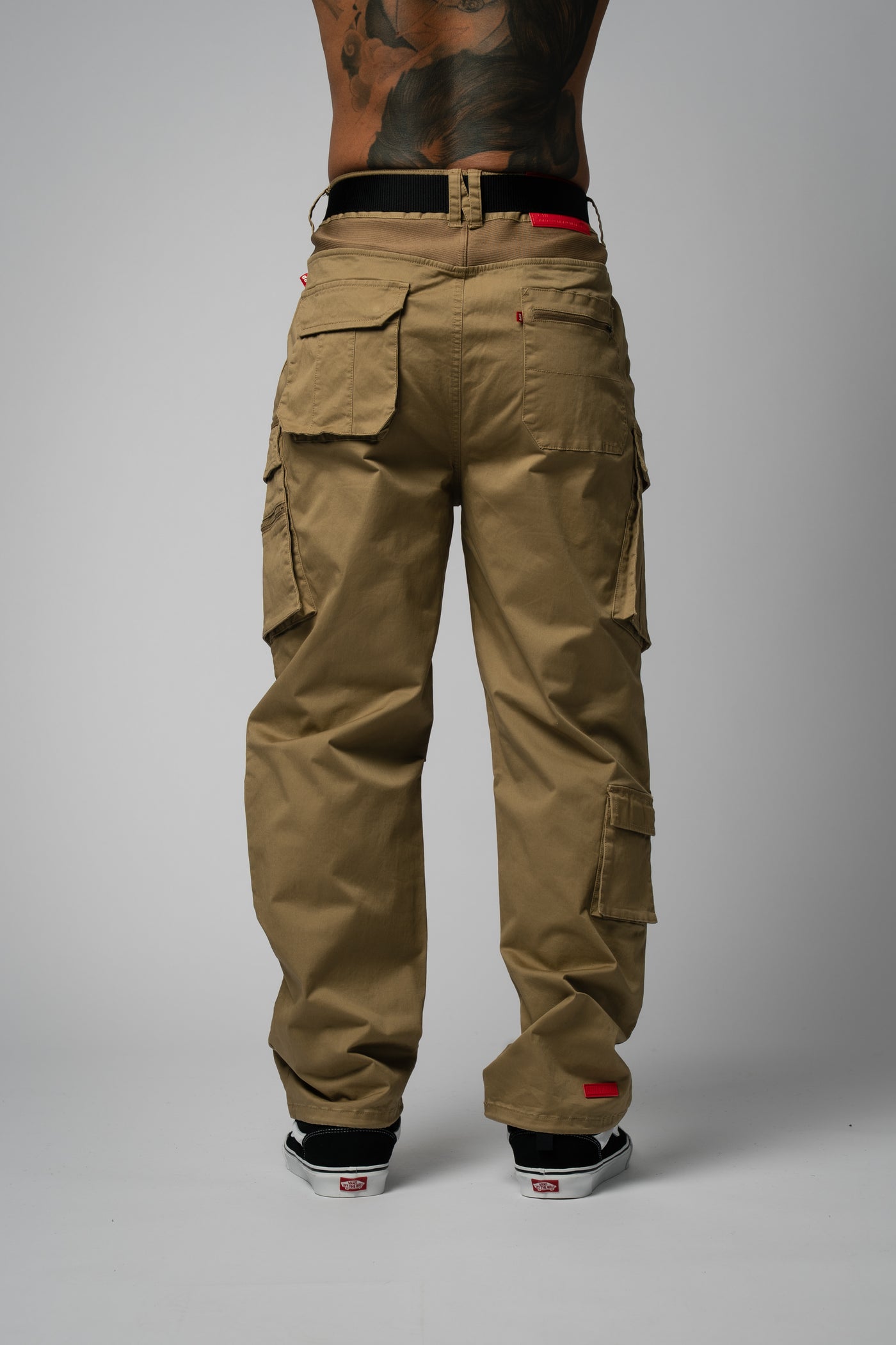 Desert Wide Cargo Pants dark sand