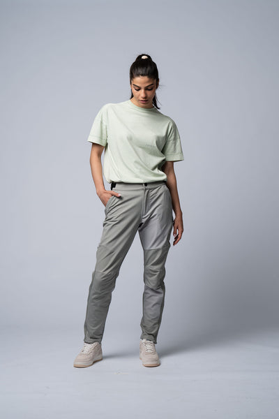 RAW Riding Pants used sage/white - WITH LOGO