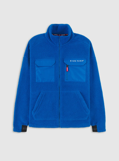Sherpa Fleece Oversize Full Zip Jacket