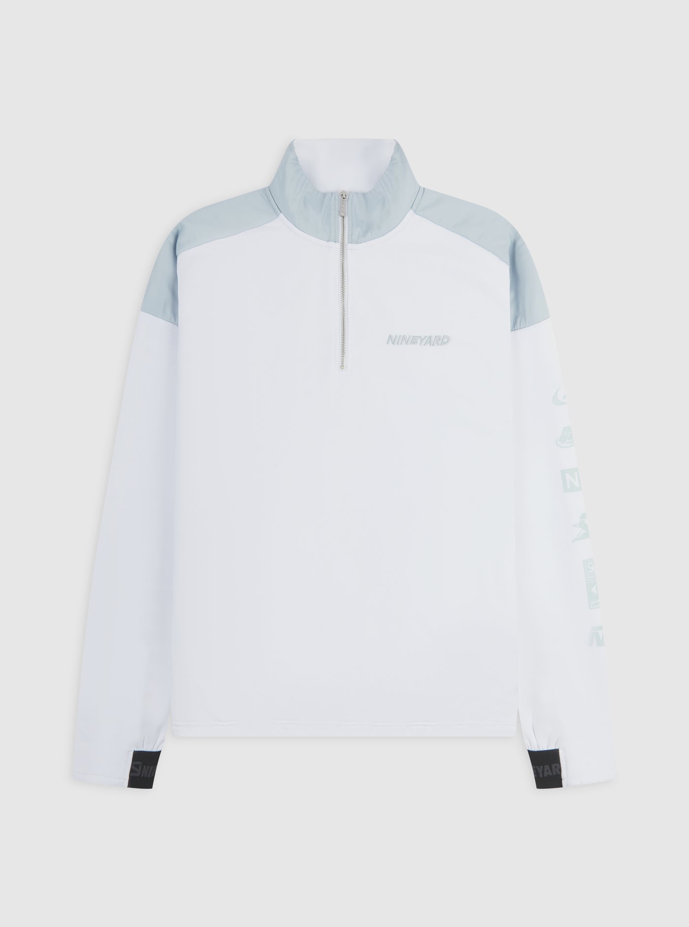 Race Half Zip Sweat Jacket white