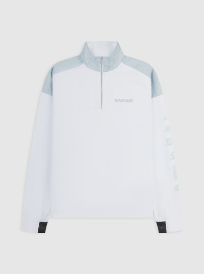 Race Half Zip Sweat Jacket white