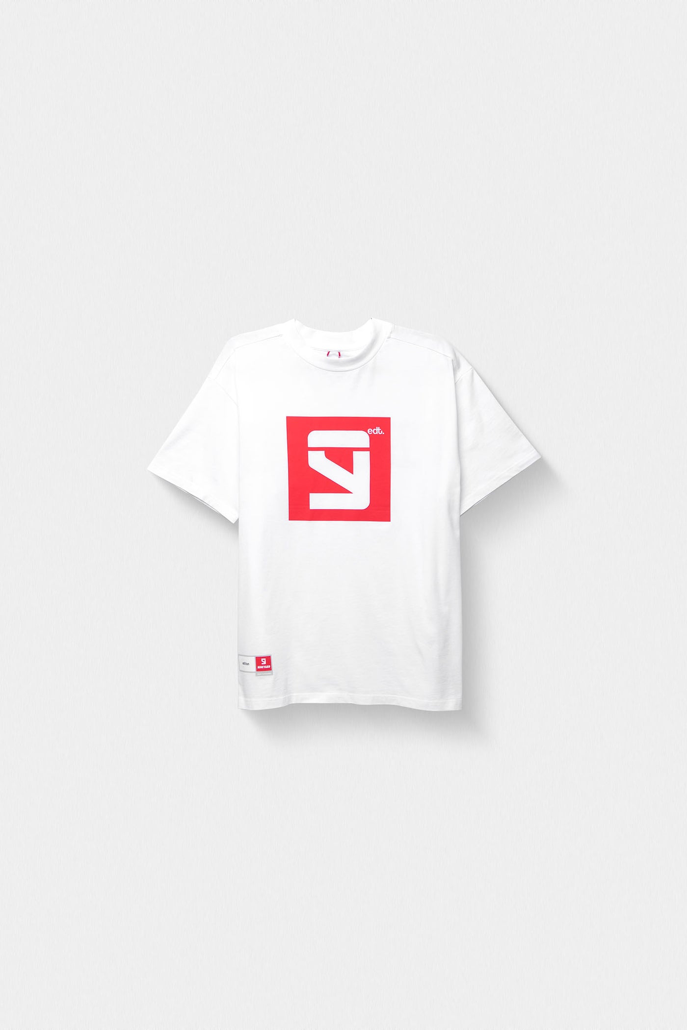 EDT. Oversize T-Shirt white/red