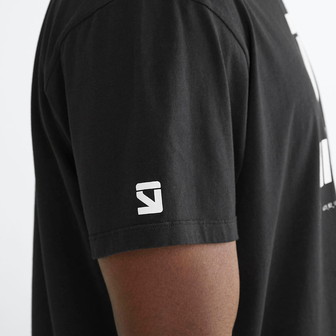 ★DXOH★Unisex Stack Logo Nagrang T-Shirt Bk/Wh Mel★正規品 Designer fashion, Seoul-fully created | W Concept